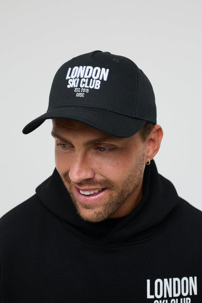 London Ski Club Cap - Black - OOSC Clothing - USA