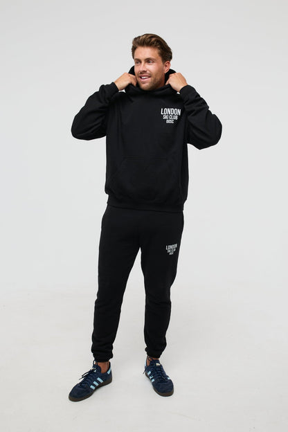 London Ski Club Sweatpants - Black - OOSC Clothing - USA