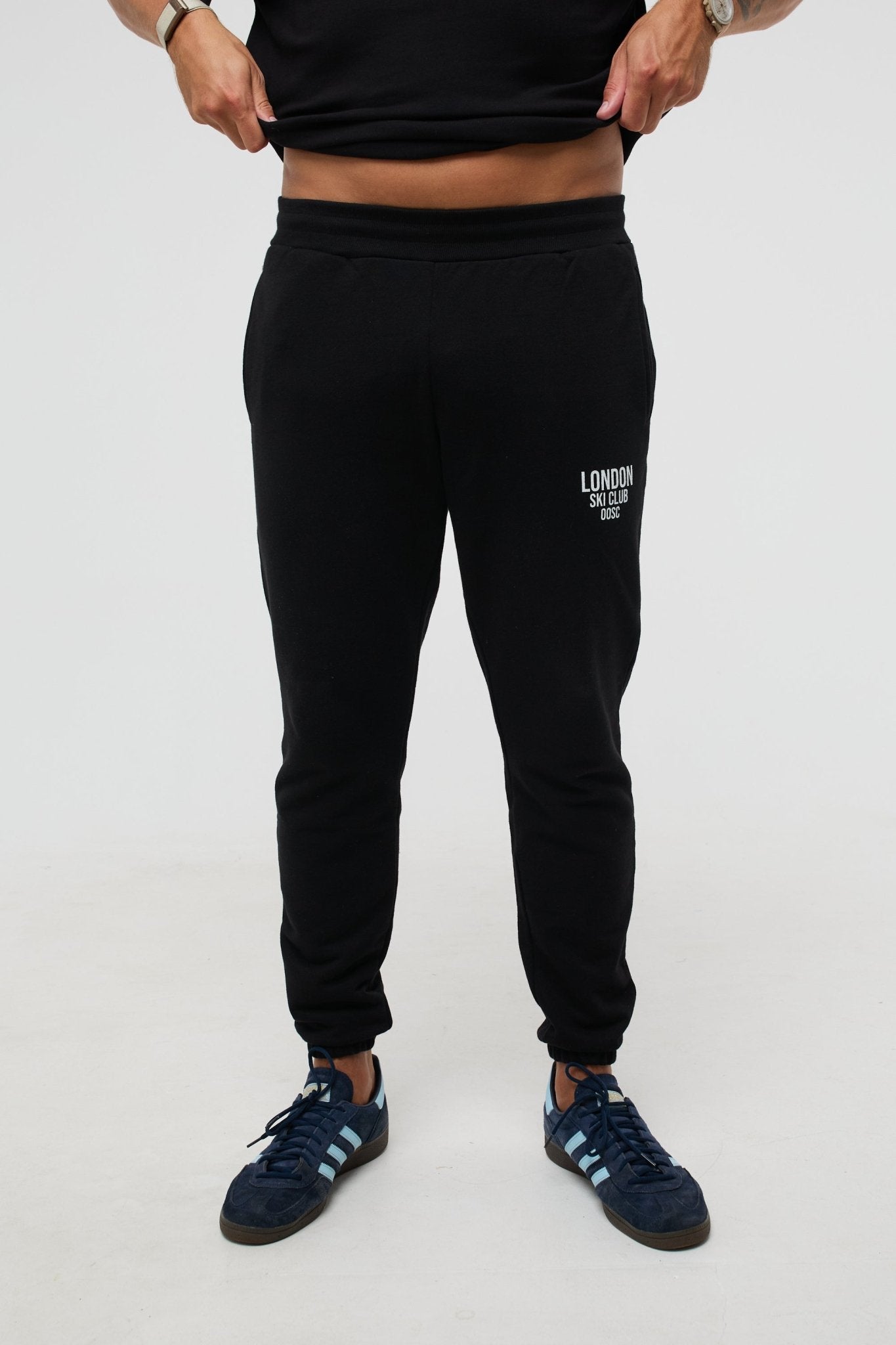 London Ski Club Sweatpants - Black - OOSC Clothing - USA