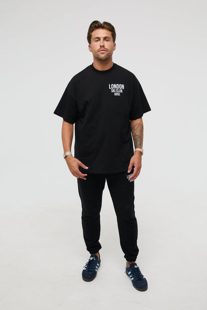 London Ski Club Sweatpants - Black - OOSC Clothing - USA