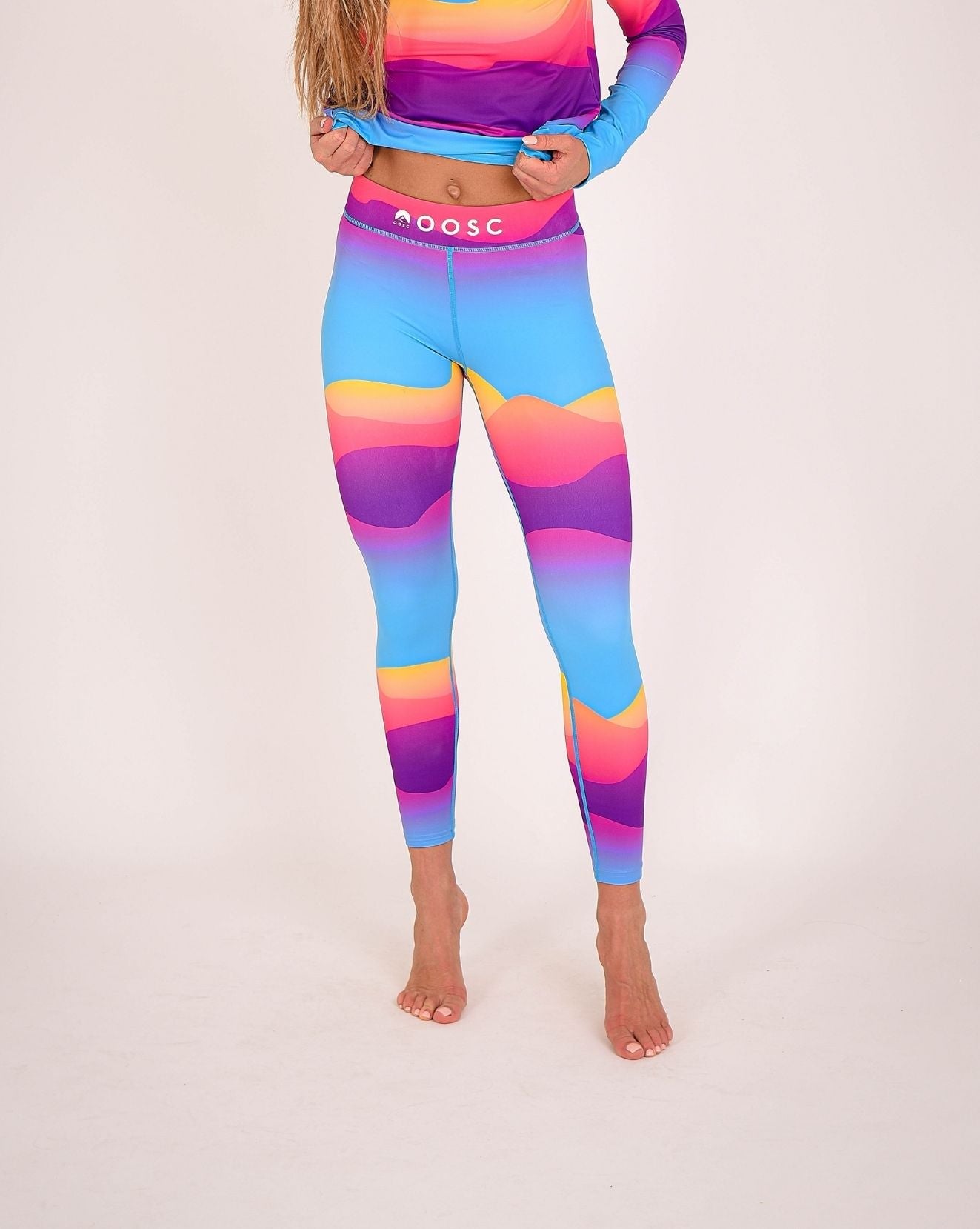 Mambo Sunset Women's Base Layer Leggings - OOSC Clothing - USA