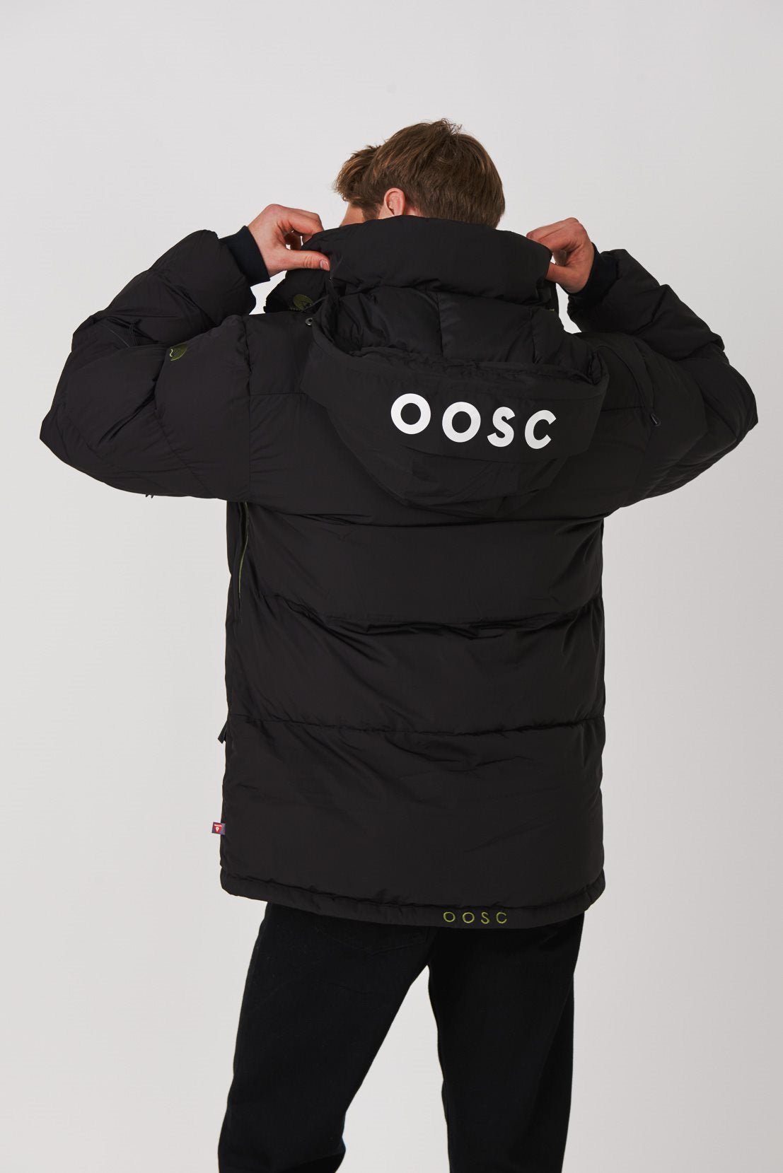 Men's Puffer Jacket Black - OOSC Clothing - USA