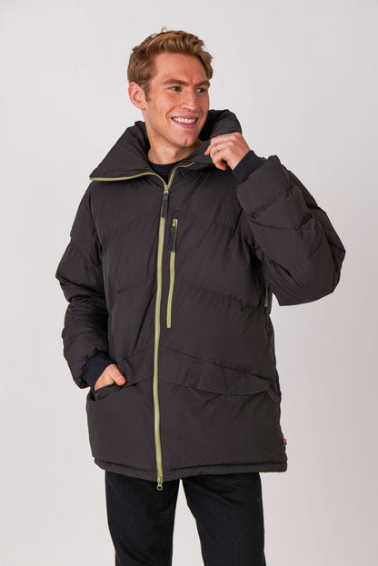 Men's Puffer Jacket Black - OOSC Clothing - USA