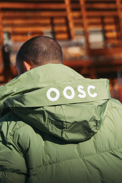 Men's Puffer Jacket Khaki - OOSC Clothing - USA