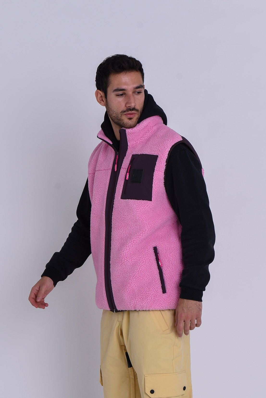 Method Sherpa Vest Dusky Pink - Men's - OOSC Clothing - USA