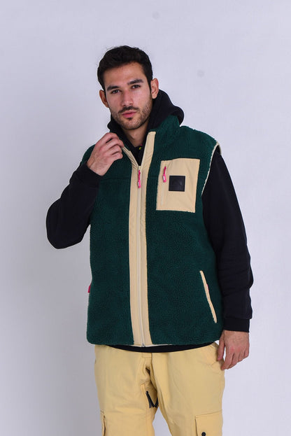 Method Sherpa Vest Forest Green - Men's - OOSC Clothing - USA