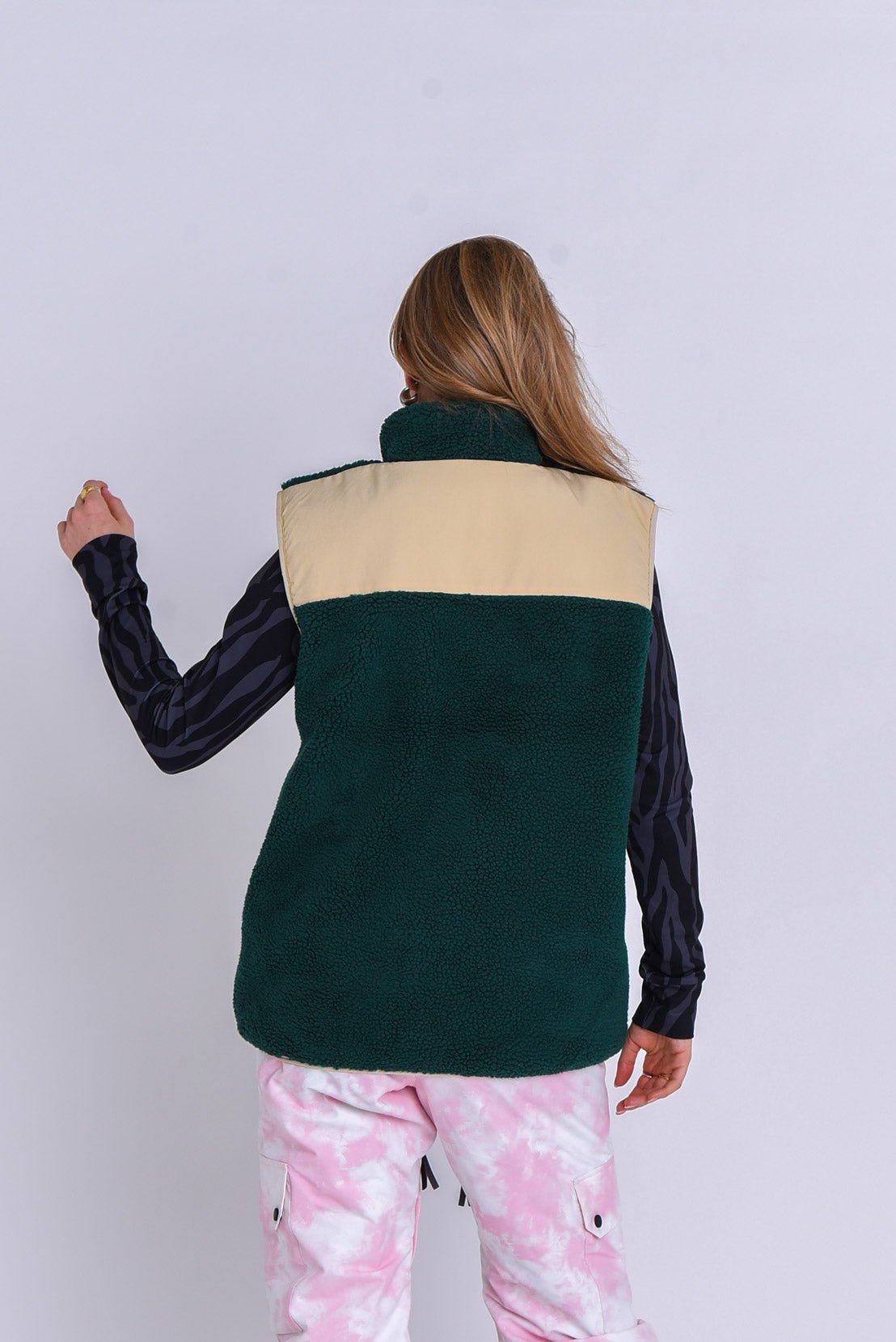 Method Sherpa Vest Forest Green - Women's - OOSC Clothing - USA