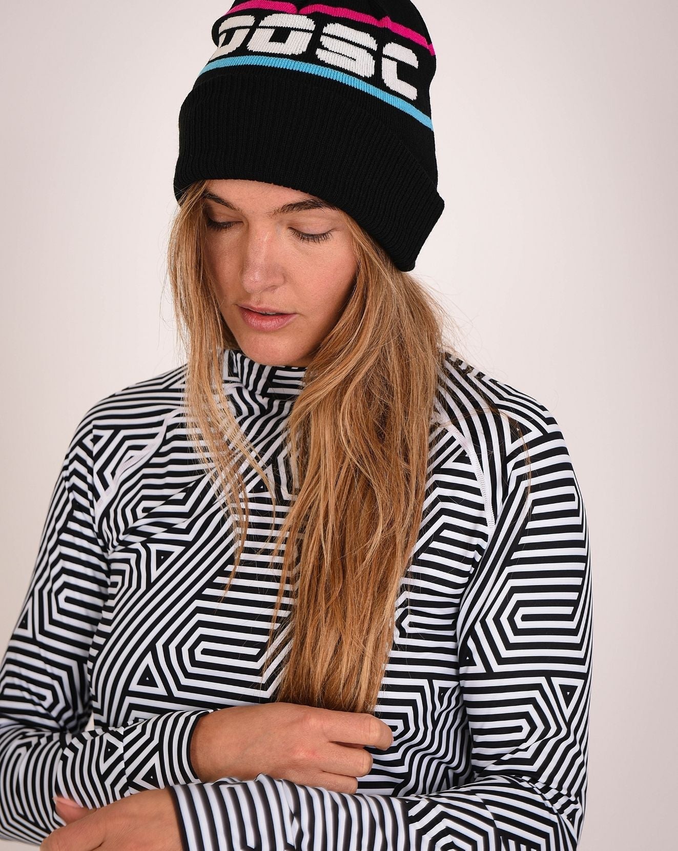 OOSC Après Beanie - Black, Blue, Pink & White - OOSC Clothing - USA