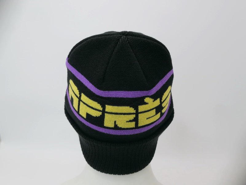 OOSC Après Beanie - Black, Purple, Yellow - OOSC Clothing - USA