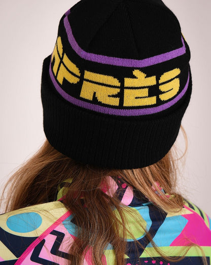 OOSC Après Beanie - Black, Purple, Yellow - OOSC Clothing - USA