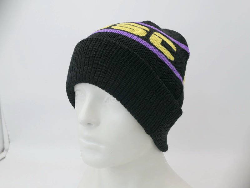 OOSC Après Beanie - Black, Purple, Yellow - OOSC Clothing - USA