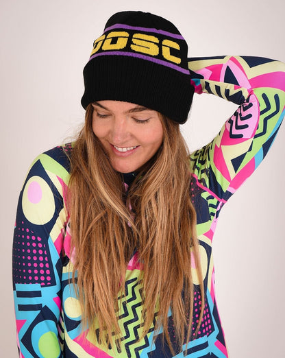 OOSC Après Beanie - Black, Purple, Yellow - OOSC Clothing - USA