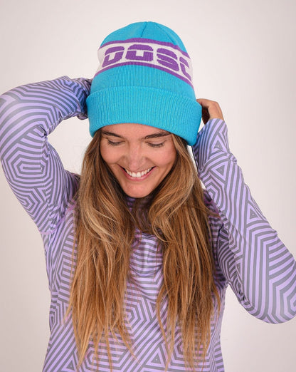 OOSC Après Beanie - Blue, Purple, White - OOSC Clothing - USA