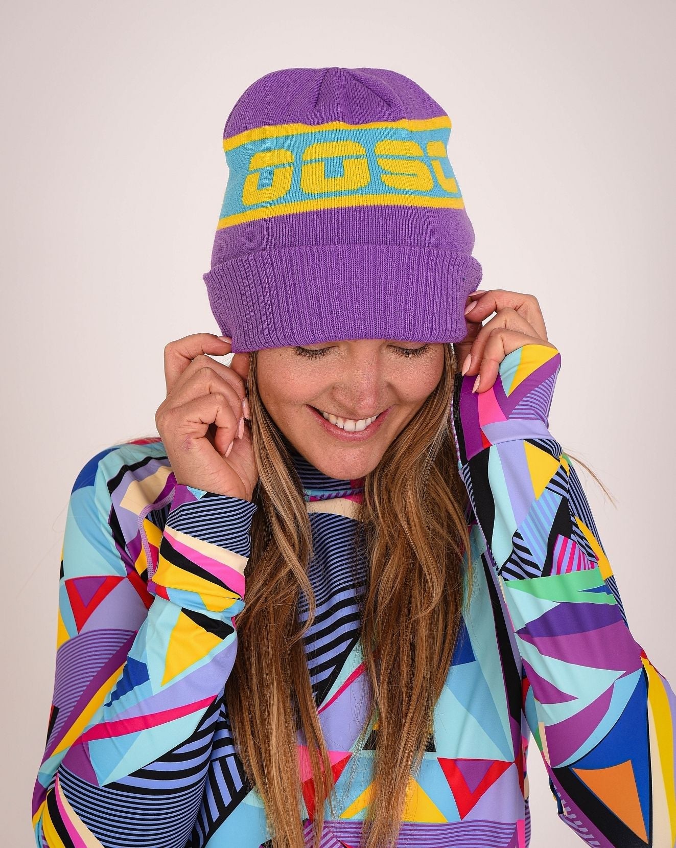 OOSC Après Beanie - Purple, Blue, Yellow - OOSC Clothing - USA