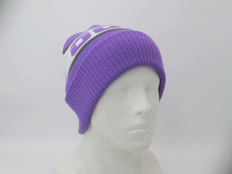 OOSC Après Beanie - Purple, White, Grey - OOSC Clothing - USA