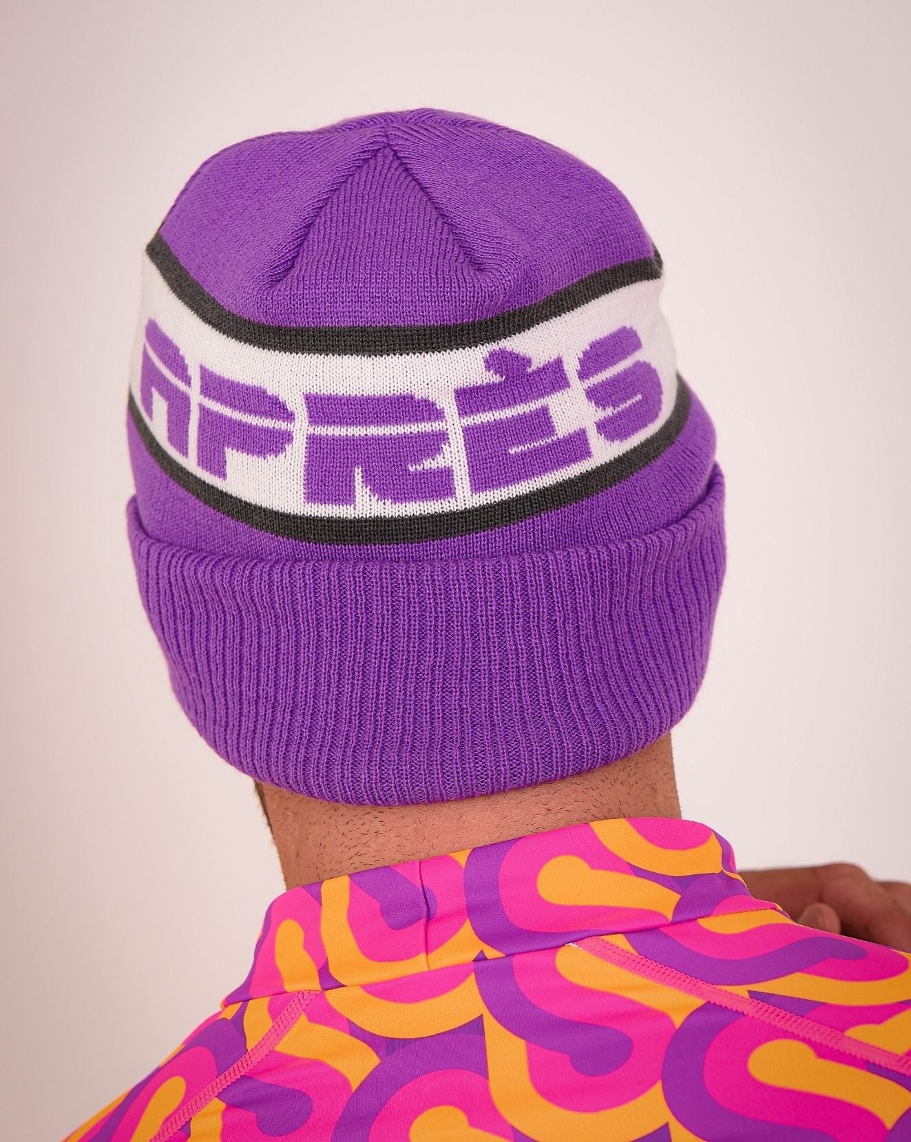 OOSC Après Beanie - Purple, White, Grey - OOSC Clothing - USA