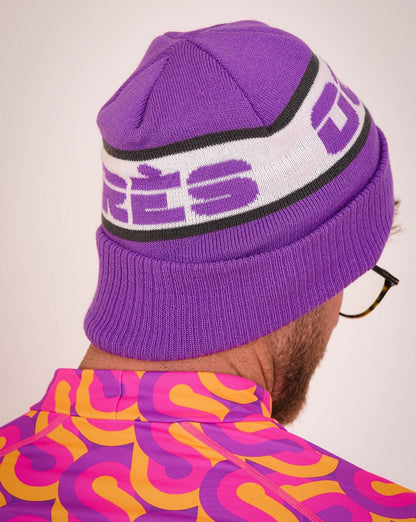 OOSC Après Beanie - Purple, White, Grey - OOSC Clothing - USA