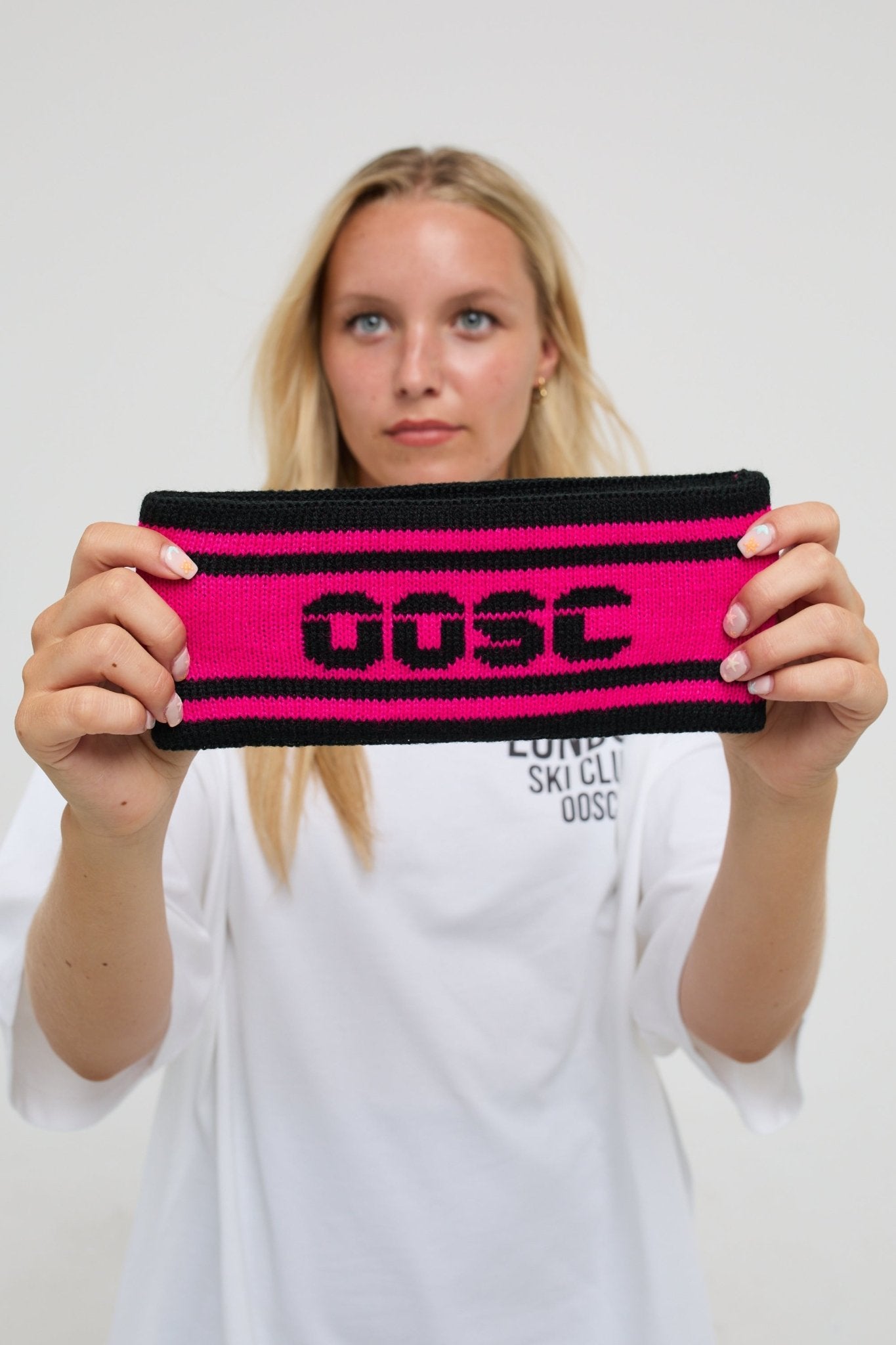 OOSC Après Headband - Black and Pink - OOSC Clothing - USA