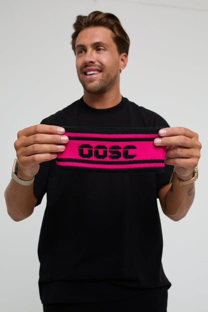 OOSC Après Headband - Black and Pink - OOSC Clothing - USA