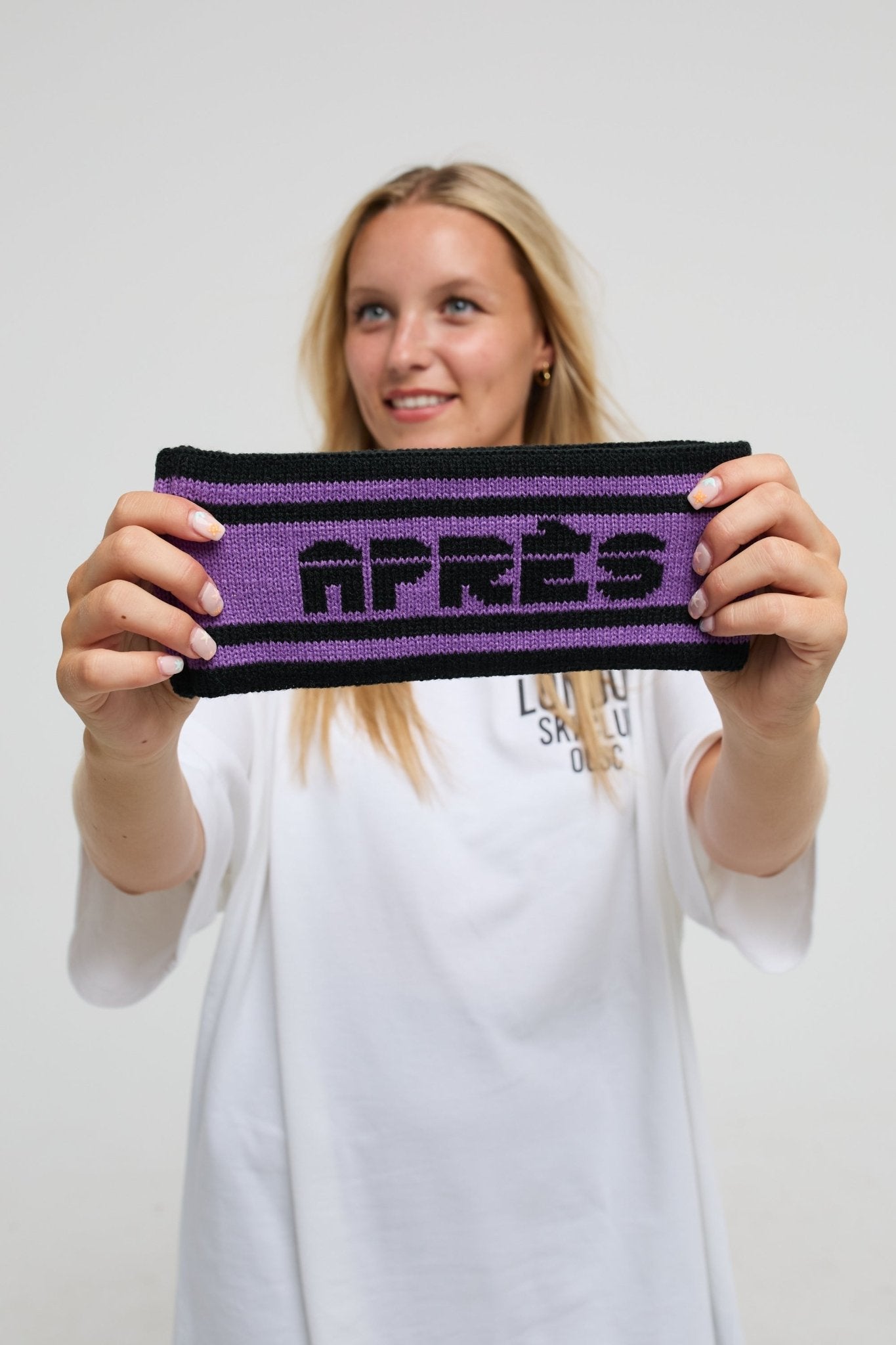 OOSC Après Headband - Black and Purple - OOSC Clothing - USA