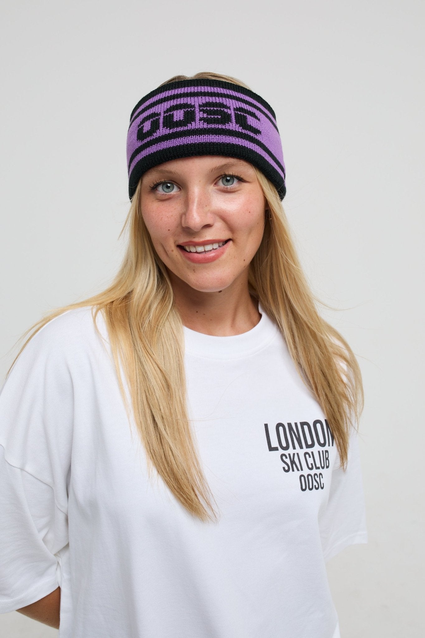 OOSC Après Headband - Black and Purple - OOSC Clothing - USA