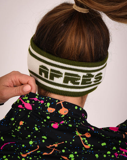 OOSC Après Headband - Khaki, White - OOSC Clothing - USA