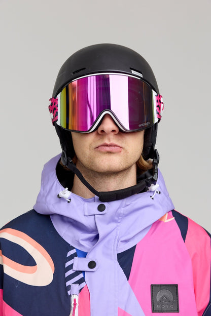OOSC Boldsight® Ski & Snowboard Goggles - Pink Leopard Print - OOSC Clothing - USA