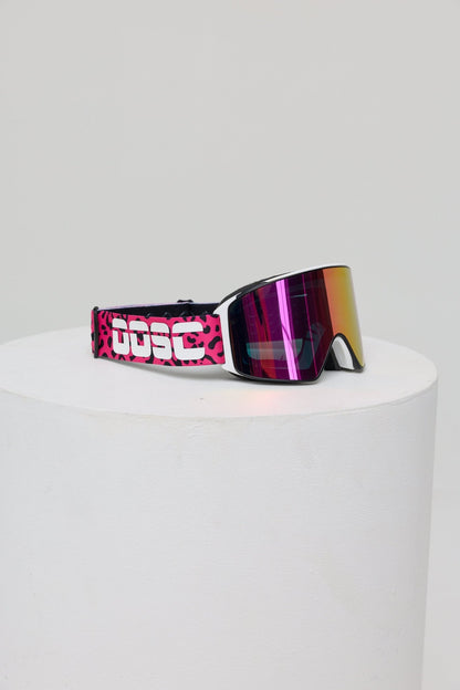 OOSC Boldsight® Ski & Snowboard Goggles - Pink Leopard Print - OOSC Clothing - USA
