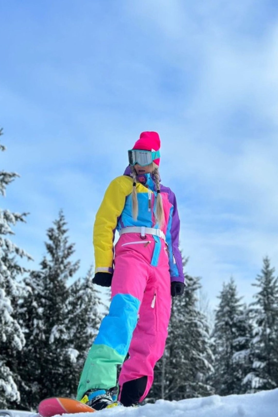 Blue Ski Pants Women Vintage Skiing Trousers Ski Snowboard Snow Men Ski Bib  Size XS Snow Skiing Clothes Retro Sport Winter Holidays Clothing 