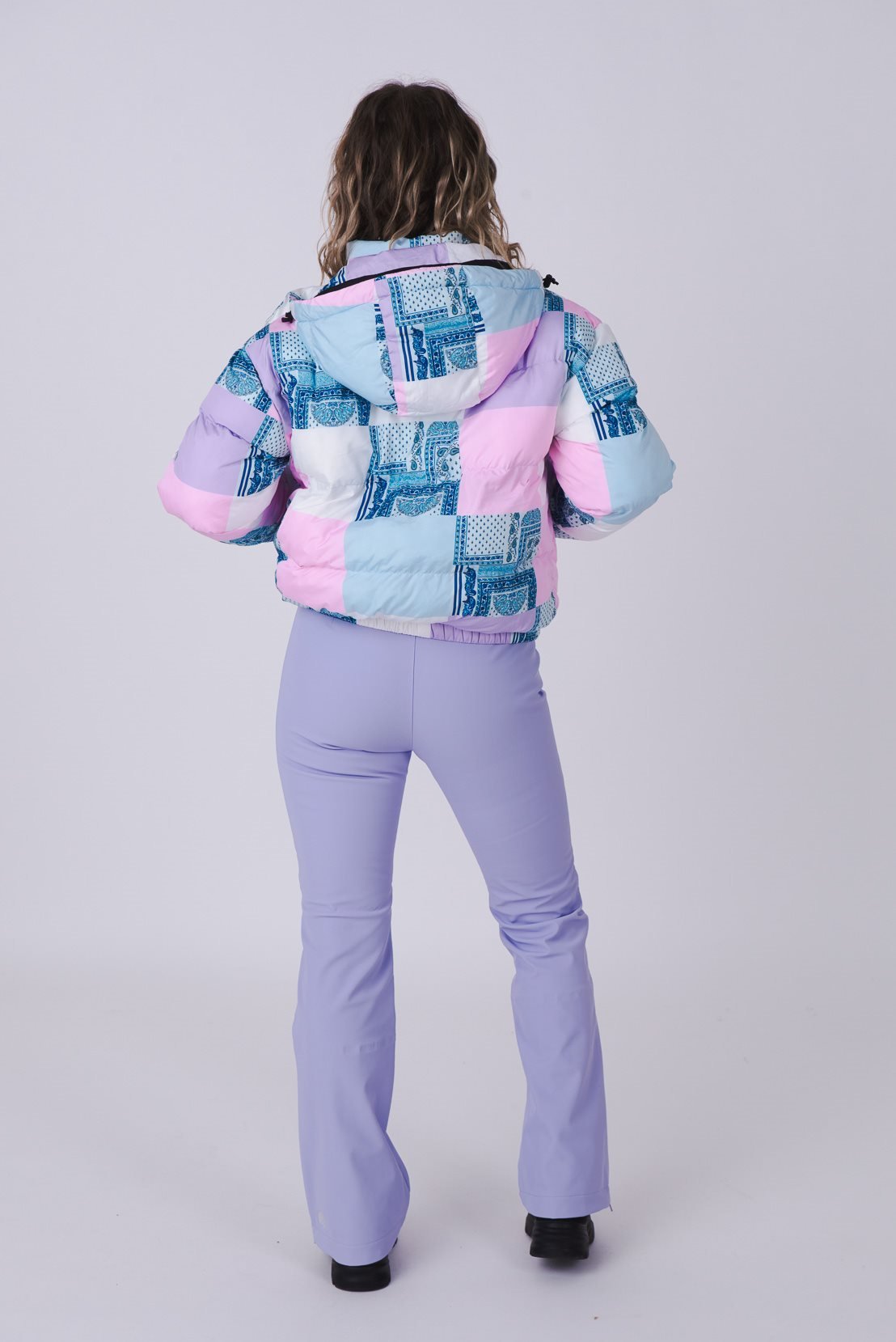 Patchwork Chic Puffer Jacket - OOSC Clothing - USA