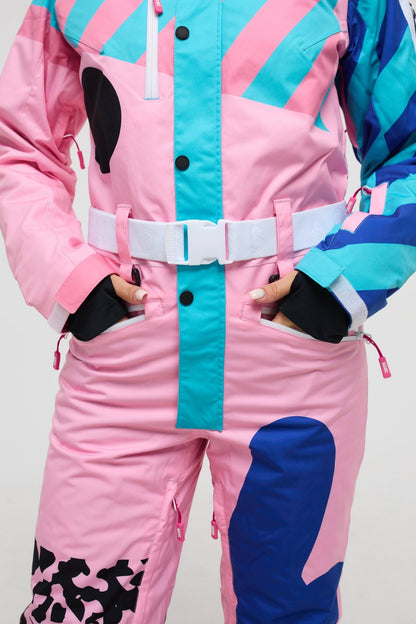 Penfold in Pink Ski Suit - Women's Curved - OOSC Clothing - USA