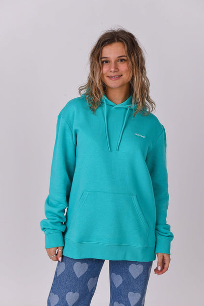 Powder Club Hoodie - Aqua - OOSC Clothing - USA