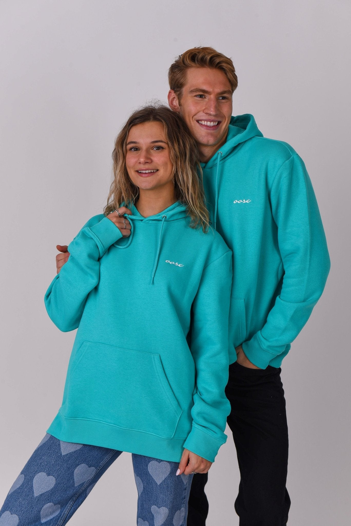 Powder Club Hoodie - Aqua - OOSC Clothing - USA