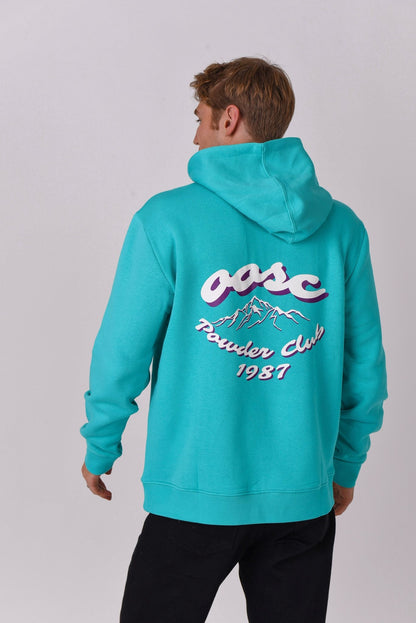 Powder Club Hoodie Aqua - OOSC Clothing - USA