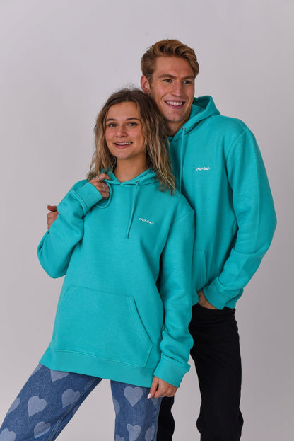 Powder Club Hoodie Aqua - OOSC Clothing - USA