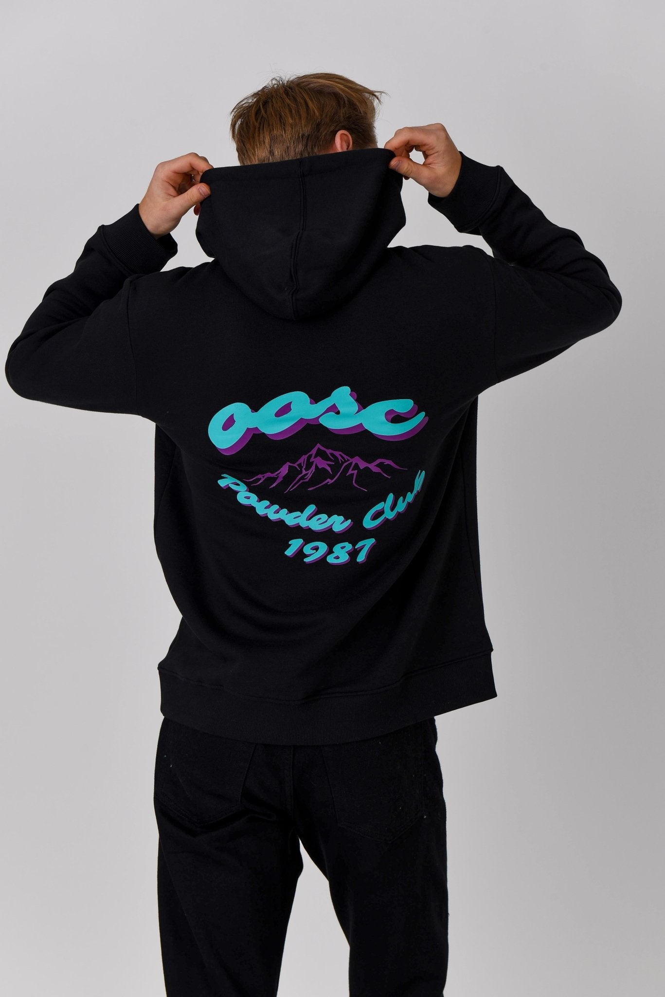 Powder Club Hoodie Black - OOSC Clothing - USA