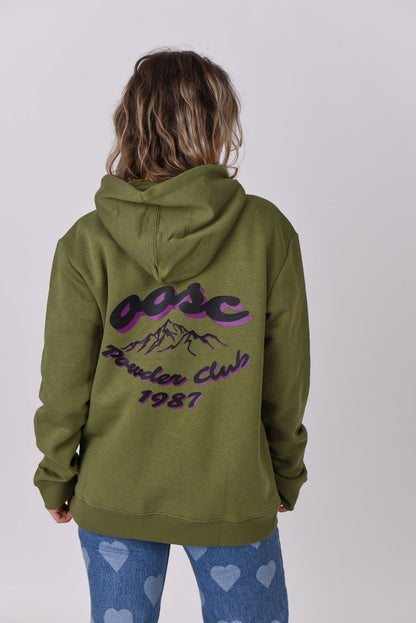 Powder Club Hoodie - Khaki - OOSC Clothing - USA