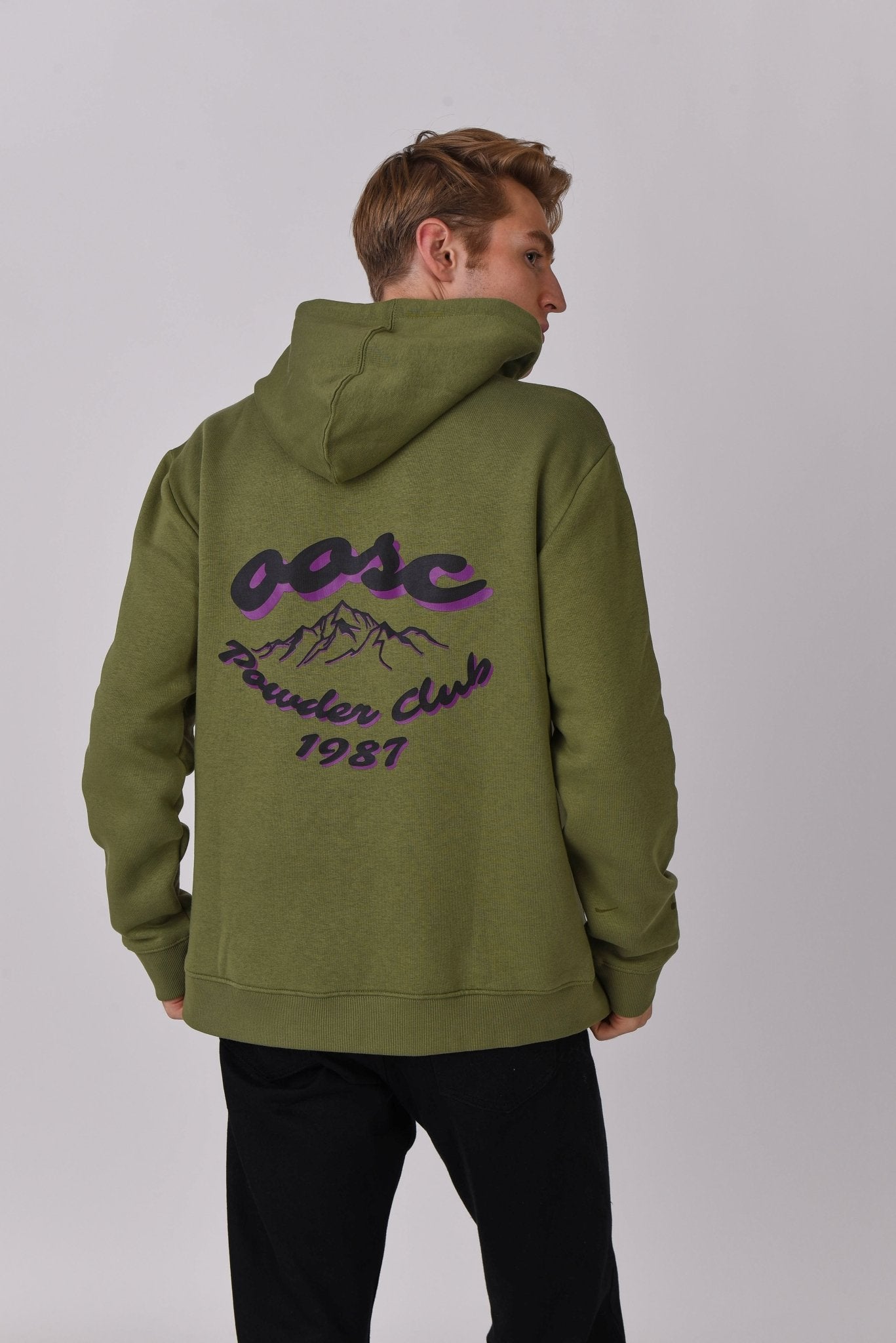 Powder Club Hoodie Khaki - OOSC Clothing - USA