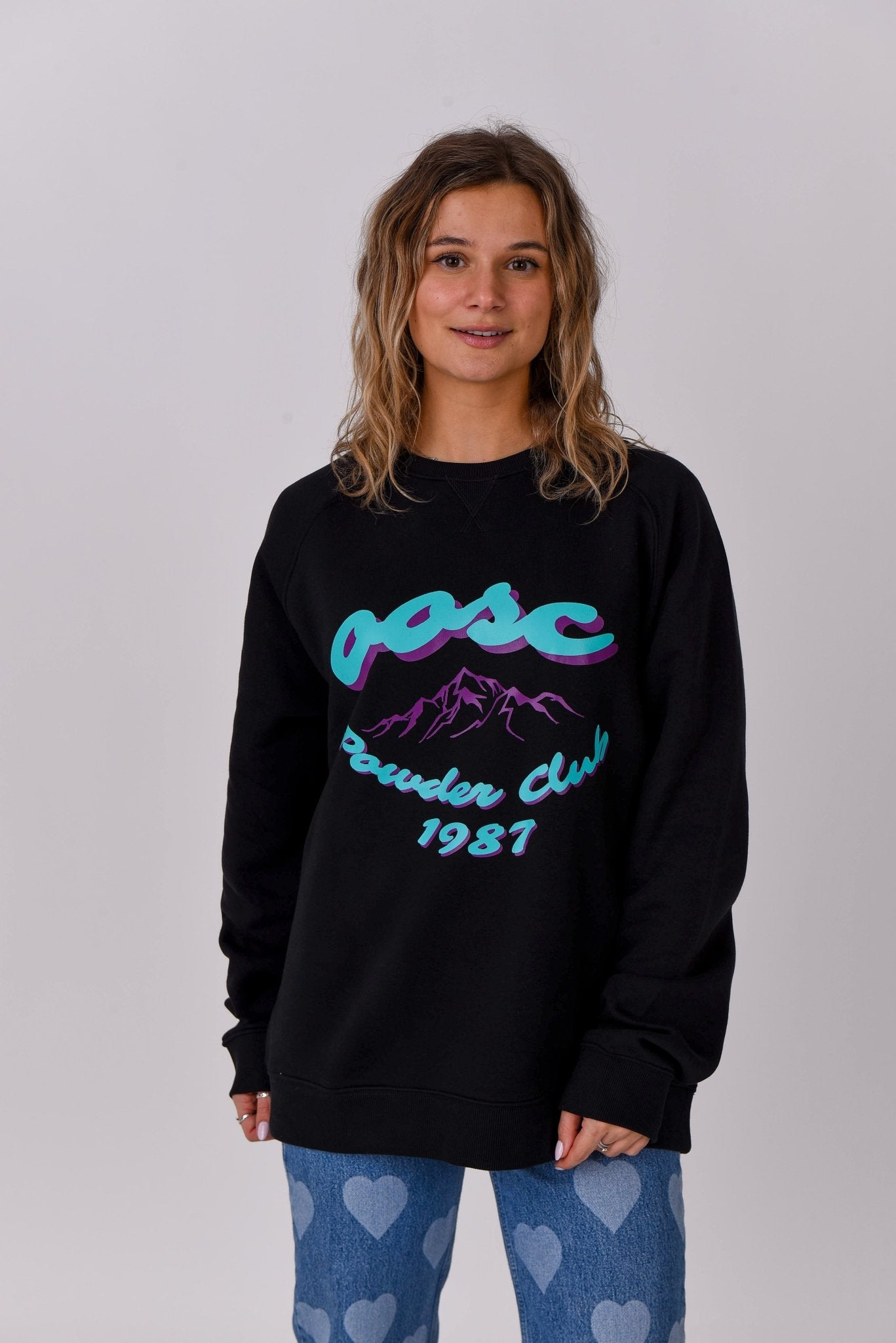 Powder Club Sweatshirt - Black - OOSC Clothing - USA