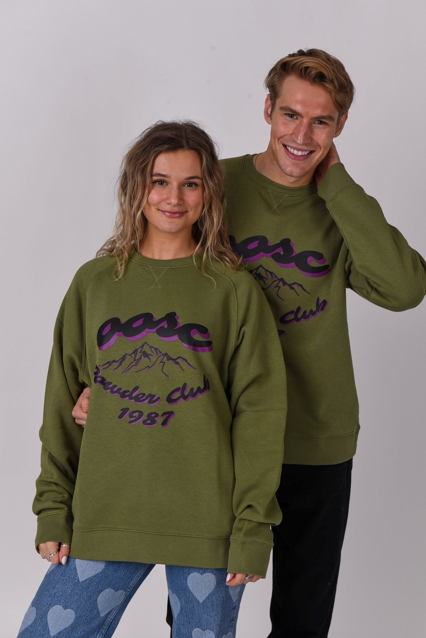 Powder Club Sweatshirt - Khaki - OOSC Clothing - USA