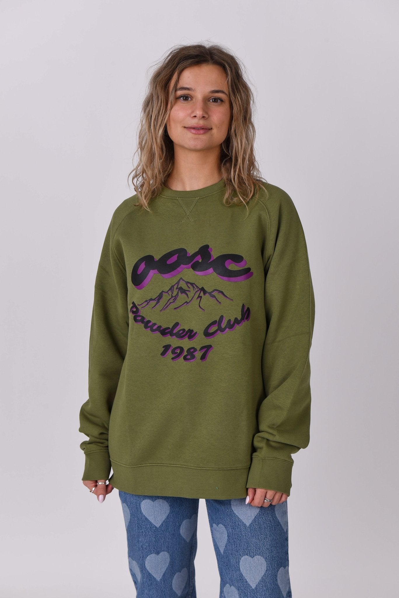 Powder Club Sweatshirt - Khaki - OOSC Clothing - USA