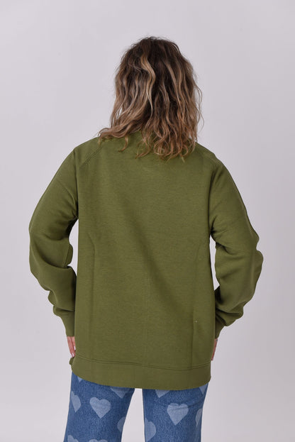 Powder Club Sweatshirt - Khaki - OOSC Clothing - USA