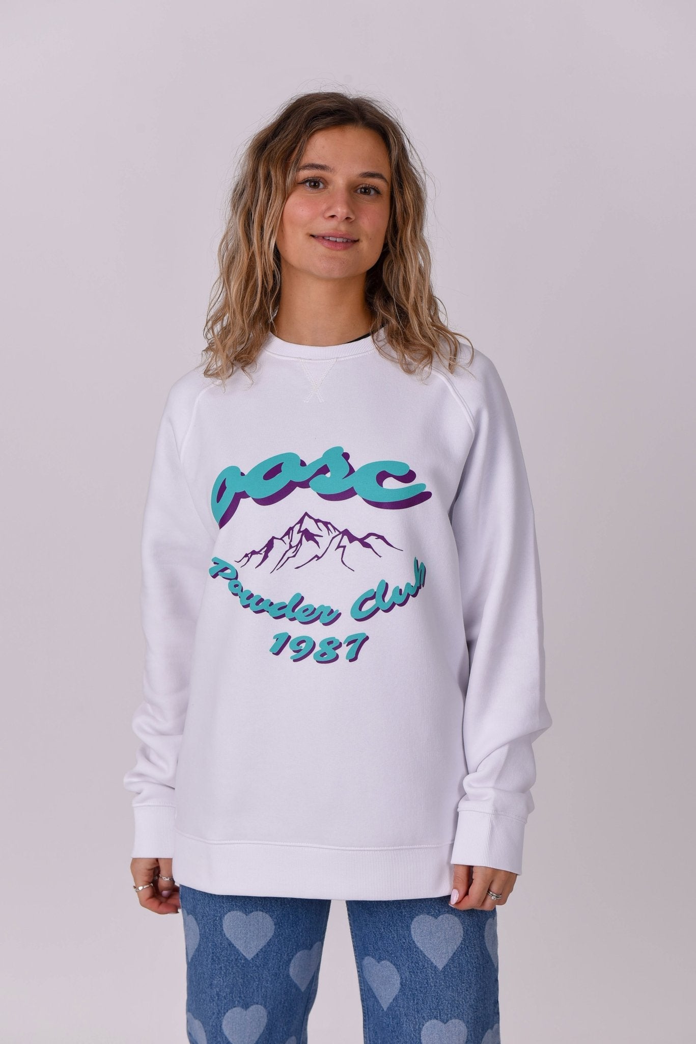 Powder Club Sweatshirt - White - OOSC Clothing - USA