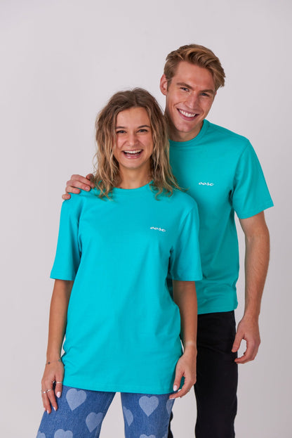 Powder Club T-Shirt - Aqua - OOSC Clothing - USA