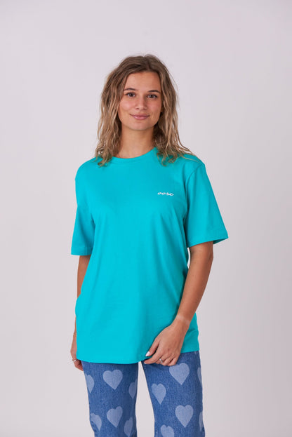 Powder Club T-Shirt - Aqua - OOSC Clothing - USA