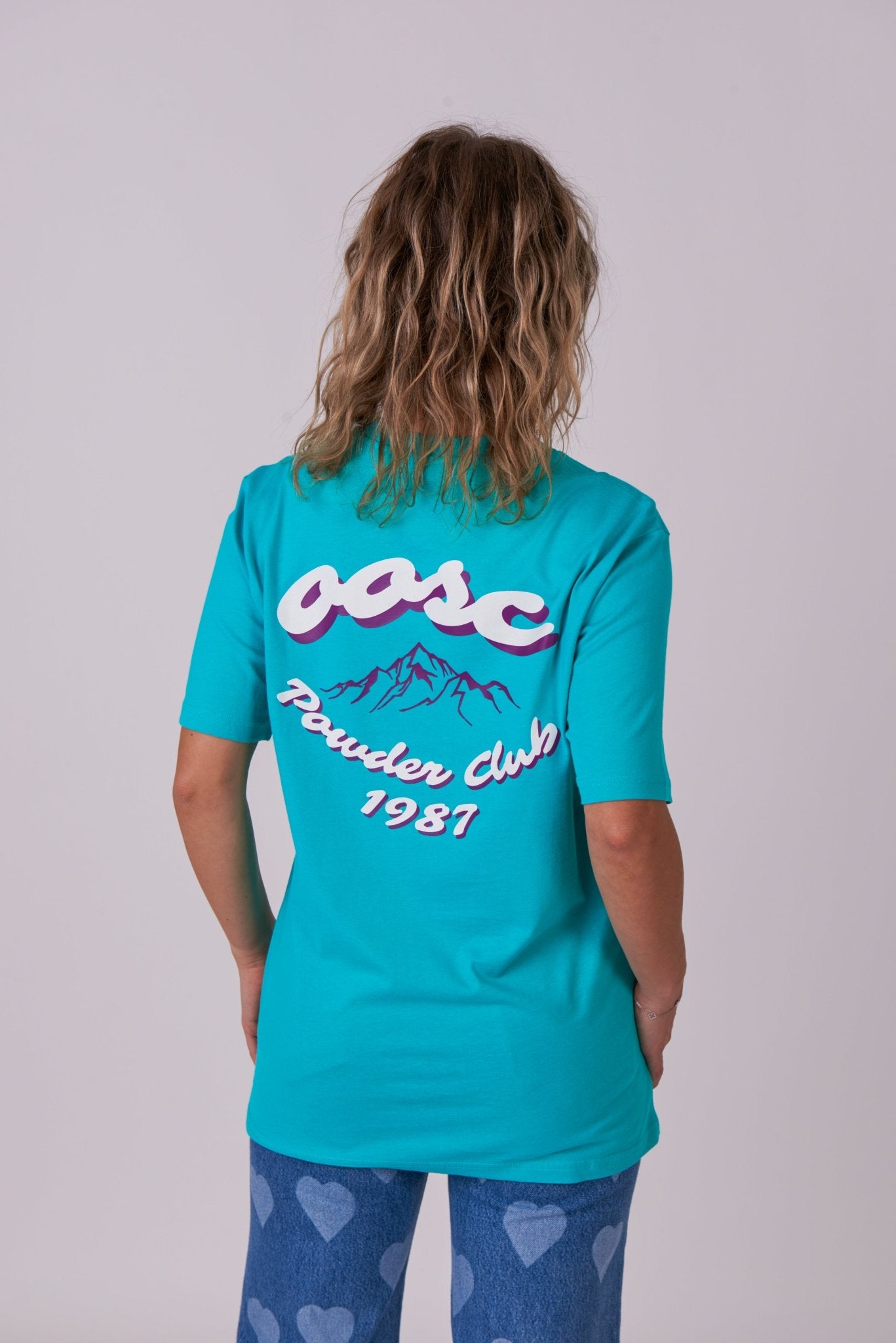 Powder Club T-Shirt - Aqua - OOSC Clothing - USA