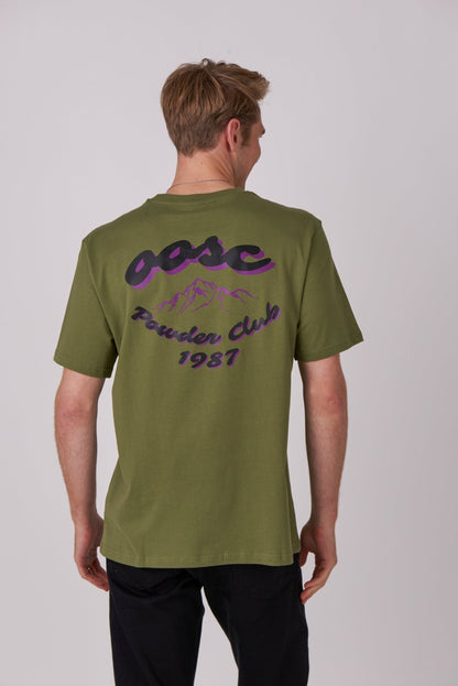 Powder Club T-Shirt - Khaki - OOSC Clothing - USA