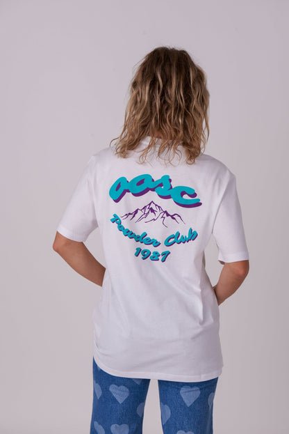 Powder Club T-Shirt - White - OOSC Clothing - USA