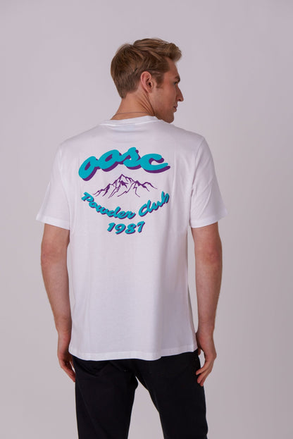 Powder Club T-Shirt - White - OOSC Clothing - USA