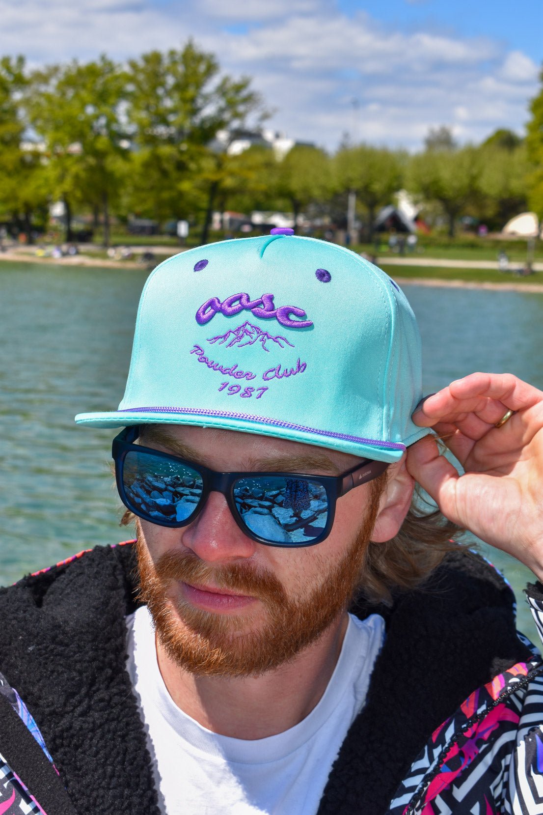 Powderclub Snapback - Aqua - OOSC Clothing - USA